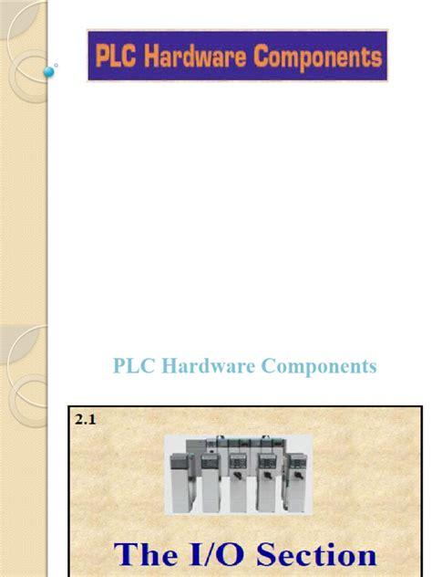 PLC Hardware Components..Ch2 | PDF