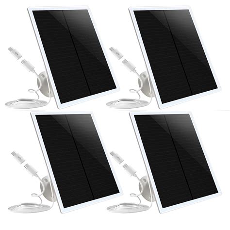 Amazon Pack Solar Panel Camera Charger Fit For Arlo Essential