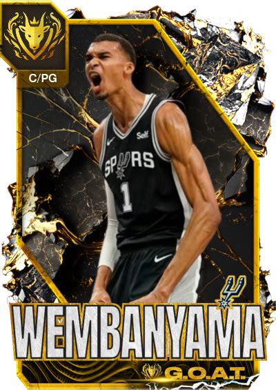 NBA 2K24 2KDB Custom Card GOAT ALIEN VICTOR WEMBANYAMA