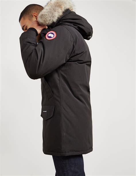 Canada Goose Goose Langford Padded Parka Jacket Black For Men Lyst