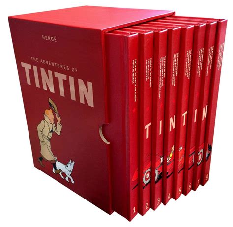 Tintin Box Set Red Hardcover Edition Esajib