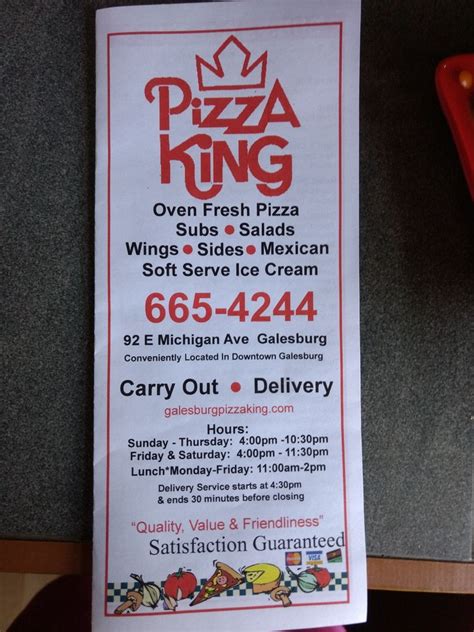 PIZZA KING - 16 Reviews - 92 E Michigan Ave, Galesburg, Michigan ...