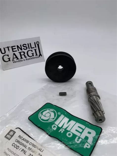 KIT AXE ENTRÉE Et Poulie Réducteur Pour Bétonnière IMER Syntesi 300 350