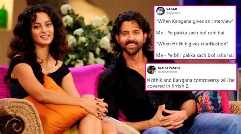 Hrithik Roshan Finally Gets Back At Kangana Ranaut But Twitterati Have The Last Laugh