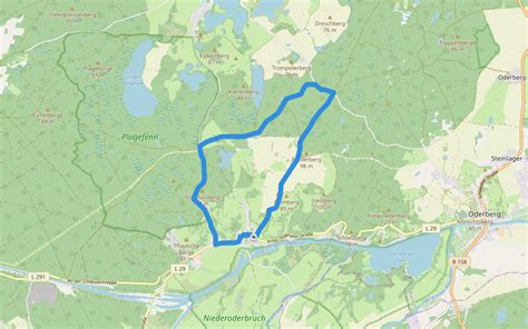 Great Lieper Circular Route Hiking Trail Oderberg Brandenburg Pacer