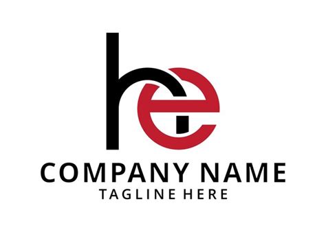 premium vector illustration  eh   abstract letters logo monogram