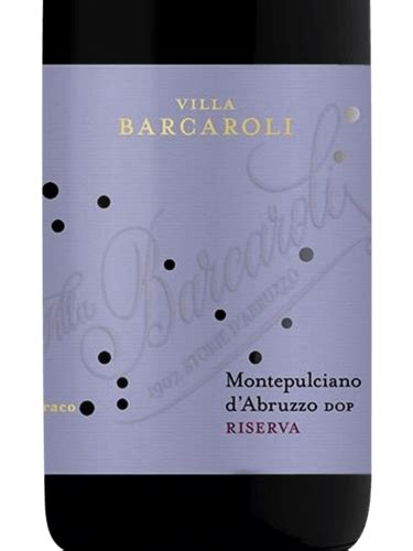 Villa Barcaroli Montepulciano D Abruzzo Riserva Vivino