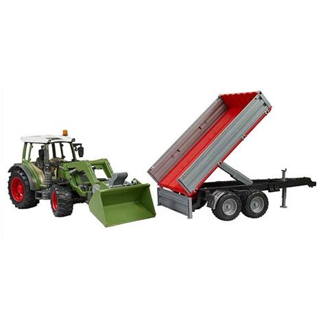 Bruder 2182 Fendt Vario 211 Met Voorlader En Aanhanger T Toys