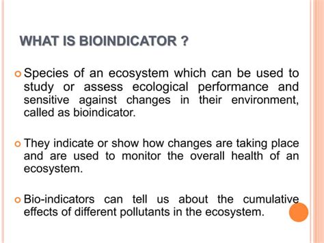 Insect As Pollution Indicator Ppt