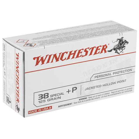 Winchester Ammo USA38JHP USA 38 Special P 125 Gr Jacketed Hollow Point