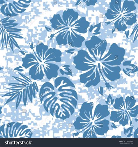 Aloha Hawaiian Shirt Seamless Background Pattern Stock Vector Royalty