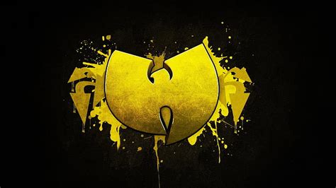 Hd Wallpaper Yellow H Logo Music Black Wallpaper Wu Tang Clan