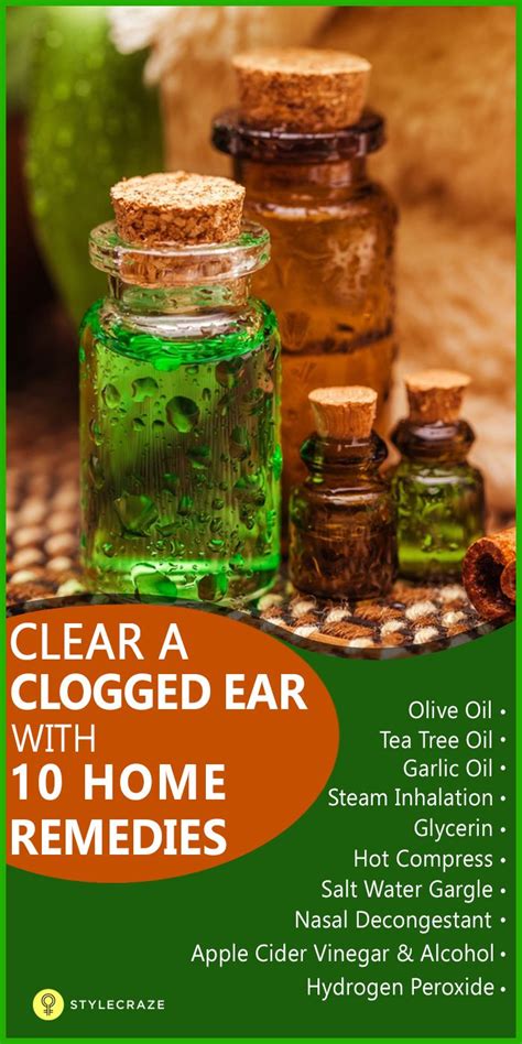 9 Home Remedies For Clogged Ears Clogged Ear Remedy Clogged Ears