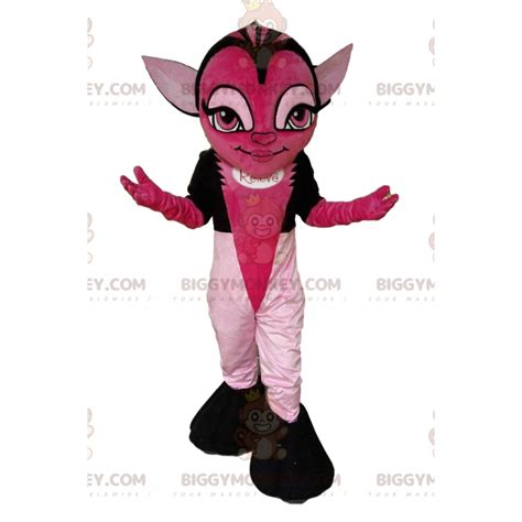 BIGGYMONKEY Mascot Costume Of Pink Creature From Sizes L 175 180CM