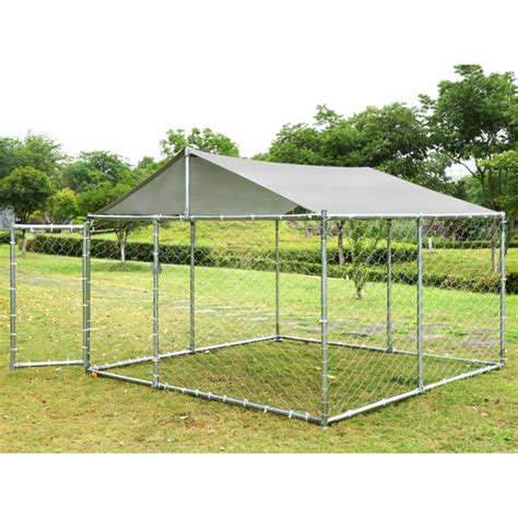 GIODIR Outdoor Large Dog Kennel With Canopy & Reviews | Wayfair