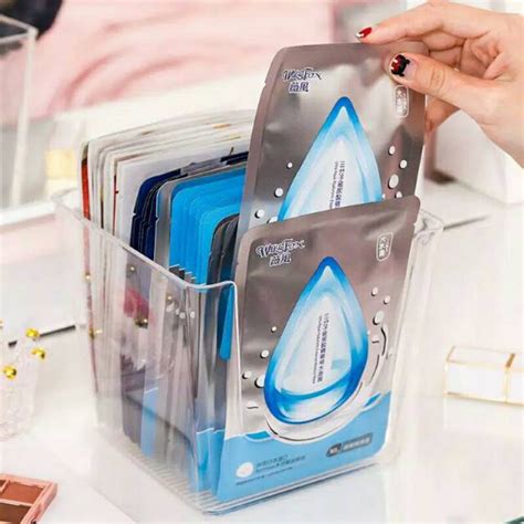 Jual Tempat Masker Make Organizer Kotak Penyimpanan Akrilik Shopee