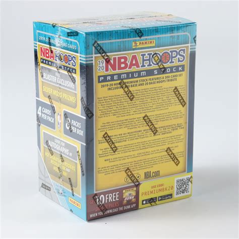 2019-20 NBA Hoops Premium Stock Basketball Box with (8) Packs ...