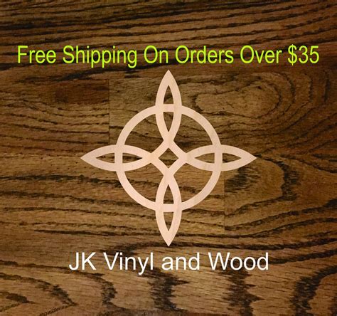 Celtic Knot Wood Cutout Irish Laser Cut Wood Crafting Supply