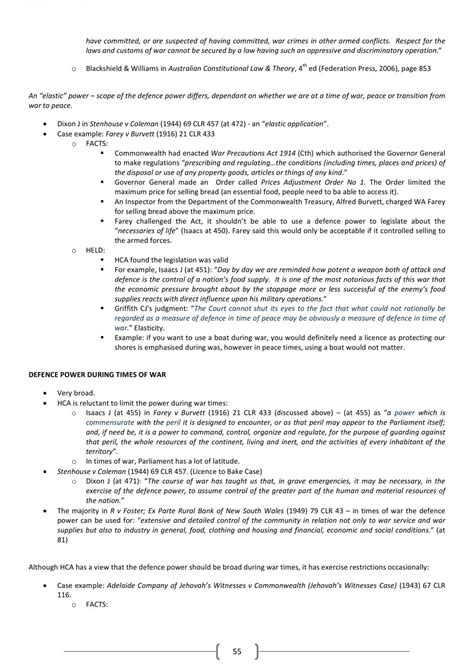 Llb259 Exam Notes For Constitutional Law Llb259 Constitutional Law