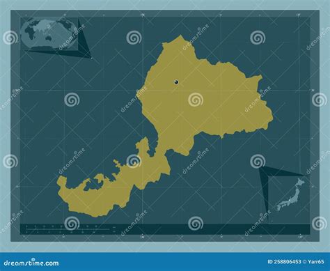 Fukui Japan Solid Capital Stock Illustration Illustration Of