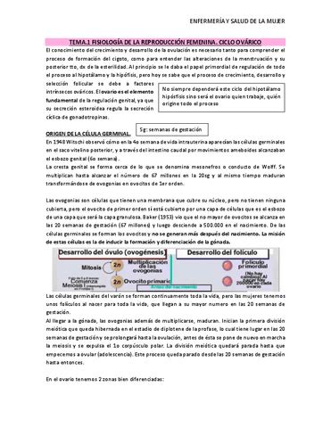 TEMA 1 1 FISIOLOGIA DE LA REPRODUCCION FEMENINA Pdf