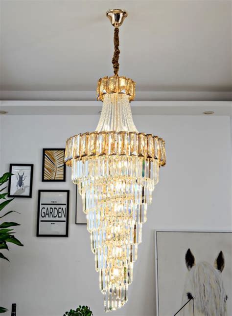 Modern Spiral Design Staircase Crystal Chandelier – ATY Home Decor