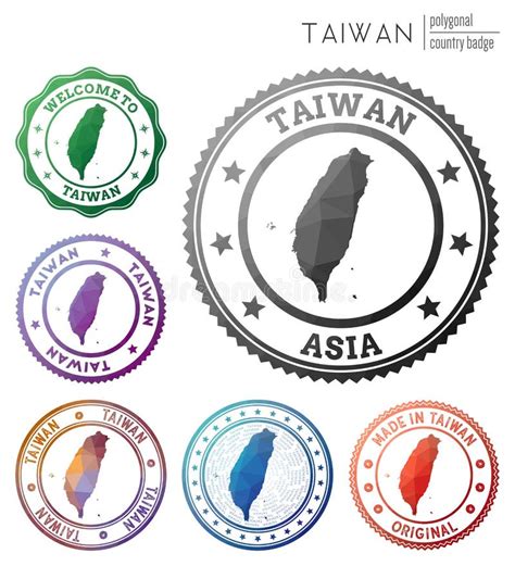 Taiwan Badge Stock Vector Illustration Of Multicolored 159150287