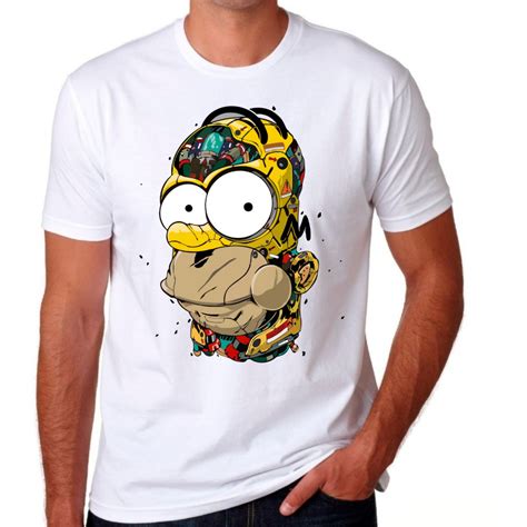 Camisetas Camisa Homer Simpson Desenho Moda Personagens 2023 Shopee