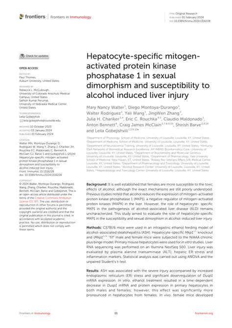 Pdf Hepatocyte Specific Mitogen Activated Protein Kinase Phosphatase