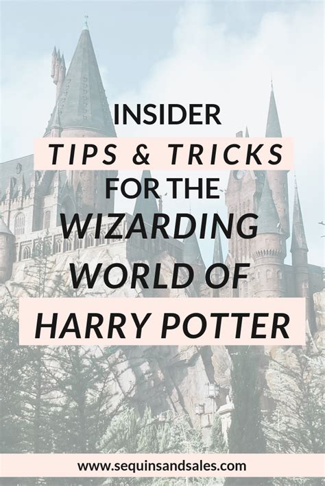 Insider Tips for the Wizarding World of Harry Potter - Sequins & Sales