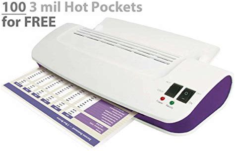 Purple Cows Hot And Cold Laminator With Free 100 3 Mil Hot Pockets