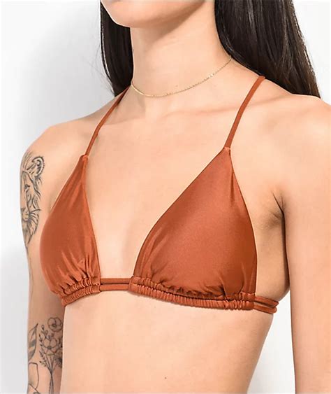 Damsel Nancy Silky Amber Triangle Bikini Top