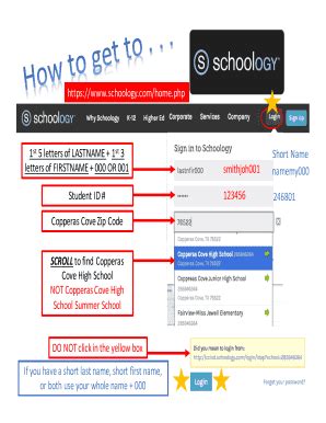 Fillable Online Schoology Log In Copperas Cove Isd Fax Email Print