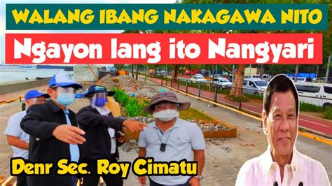 Toilet Sa Manila Bay Sinimulan Na Denr Sec Roy Cimatu Youtube