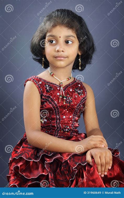 Indian Little Girl stock image. Image of jewel, cute - 31960649