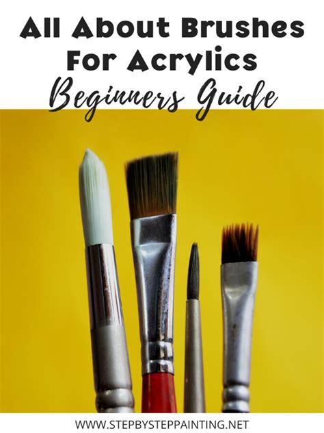 All About Brushes For Acrylic Painting - Beginner Guide