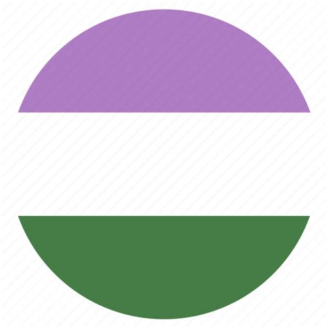 Circle Flag Genderqueer Lgbt Pride Icon Download On Iconfinder