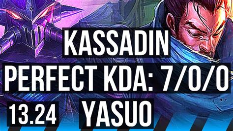 KASSADIN Vs YASUO MID 7 0 0 Godlike NA Challenger 13 24 YouTube