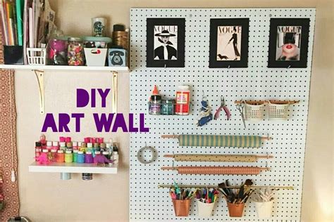 DIY Craft Wall Organization | Craft organization diy, Craft room ...