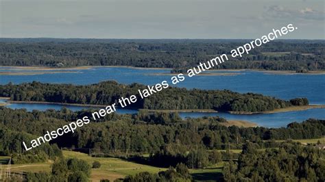 Landscapes near the lakes as autumn approaches Пейзажи у озер с