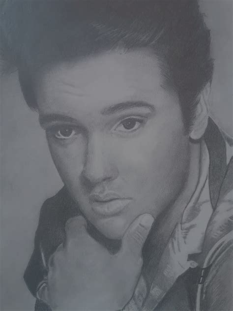 Elvis Presley Original Graphite Portrait Etsy