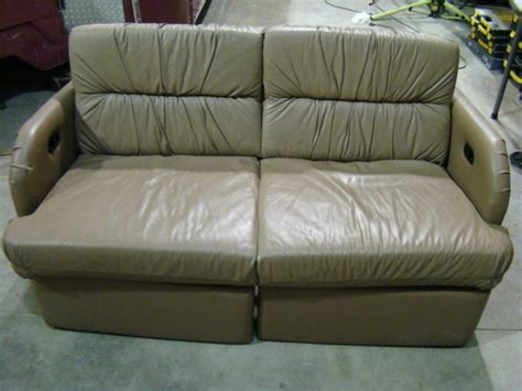 Salvage RV Parts USED RV FURNITURE FOR SALE LEATHER SOFA JACK KNIFE / FLIP Used RV Parts Repair ...