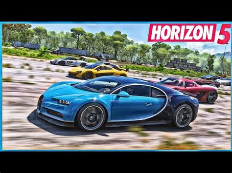 Forza Horizon 5 Top 14 Fastest Hypercars Drag Race YouTube