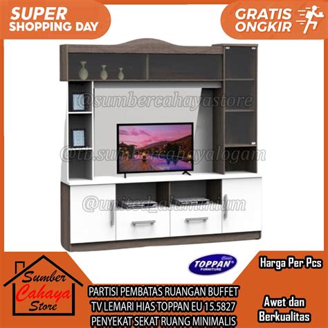 Jual PARTISI PEMBATAS RUANGAN BUFFET TV LEMARI HIAS TOPPAN EU 15 5827