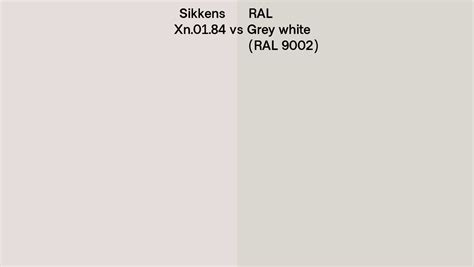 Sikkens Xn 01 84 Vs Ral Grey White Ral 9002 Side By Side Comparison