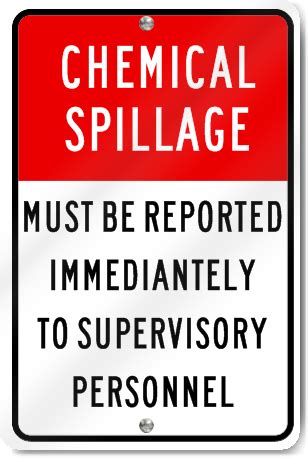 Chemical Spillage Sign | SignsToYou.com