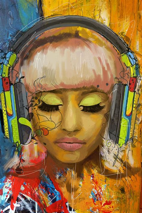 Nicki Minaj Painting By Corporate Art Task Force