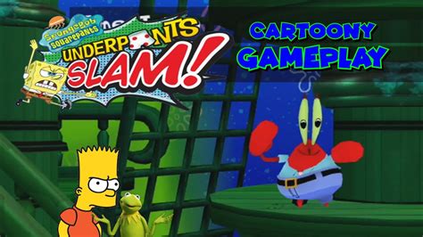 Cartoony Gameplay Spongebob Squarepants Underpants Slam Part 2 Youtube