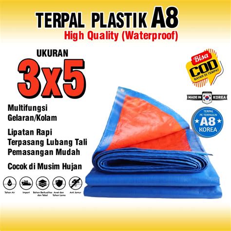 Jual Terpal Plastik Ukuran X Type A Terpaulin Korea Tebal Tahan