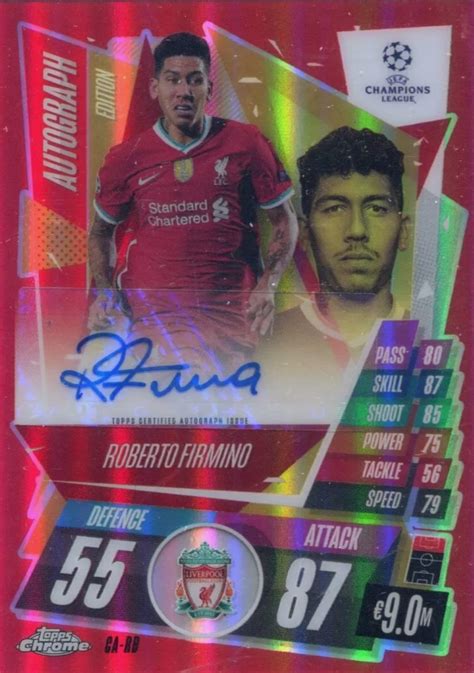 Trading Card Hub Uk Topps Match Attax Chrome Autograph Set